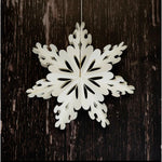White Paper Snowflake Decoration - 23cm