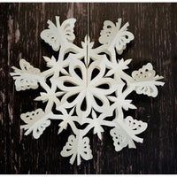 White Paper Snowflake Decoration - 32cm