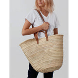 French Market Bag - Double Handle Tan