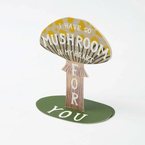 Mushroom Stand Up Card