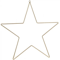 large gold hanging star