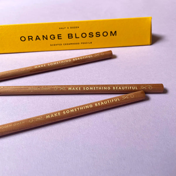 Orange Blossom Scented Pencils by Imogen Owen