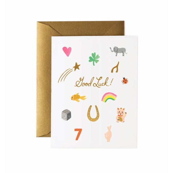 good luck card - rifle paper co