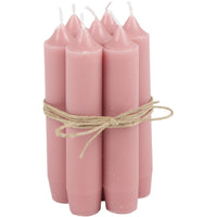 peony short dinner candles - bundle of 7