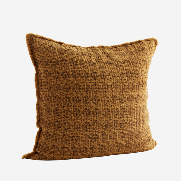 printed cotton muslin cushion