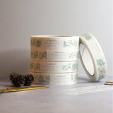 festive recyclable paper tape mistletoe